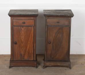 A Pair of 19th Century Directoire Bedside Tables